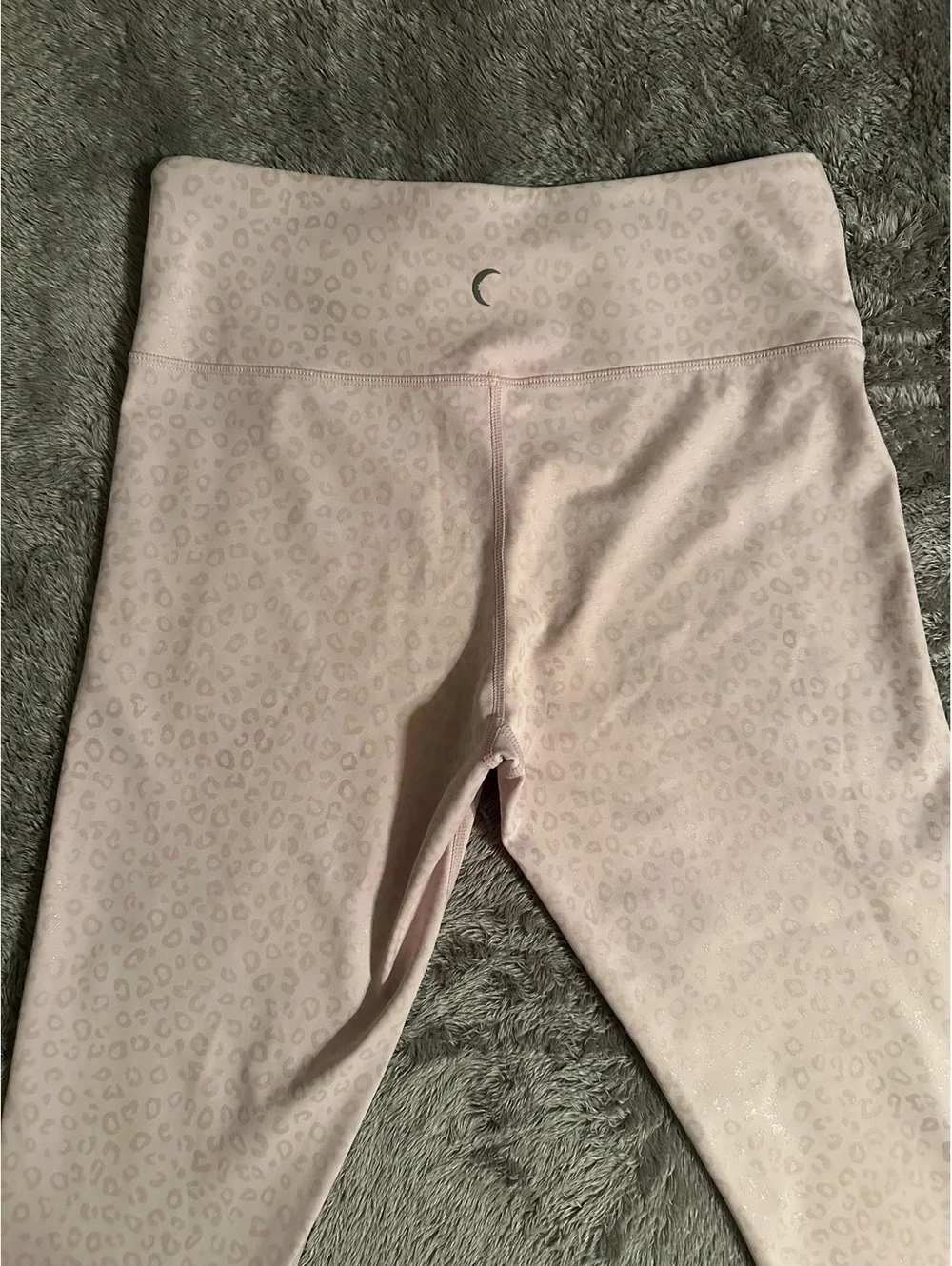 ZYIA Active Light n Tight Hi-Rise Leggings Soft Leopard Pink Size 8-10